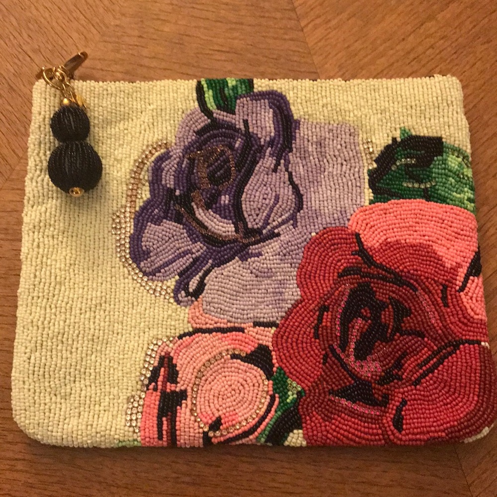 Kate spade “on purpose” rose clutch